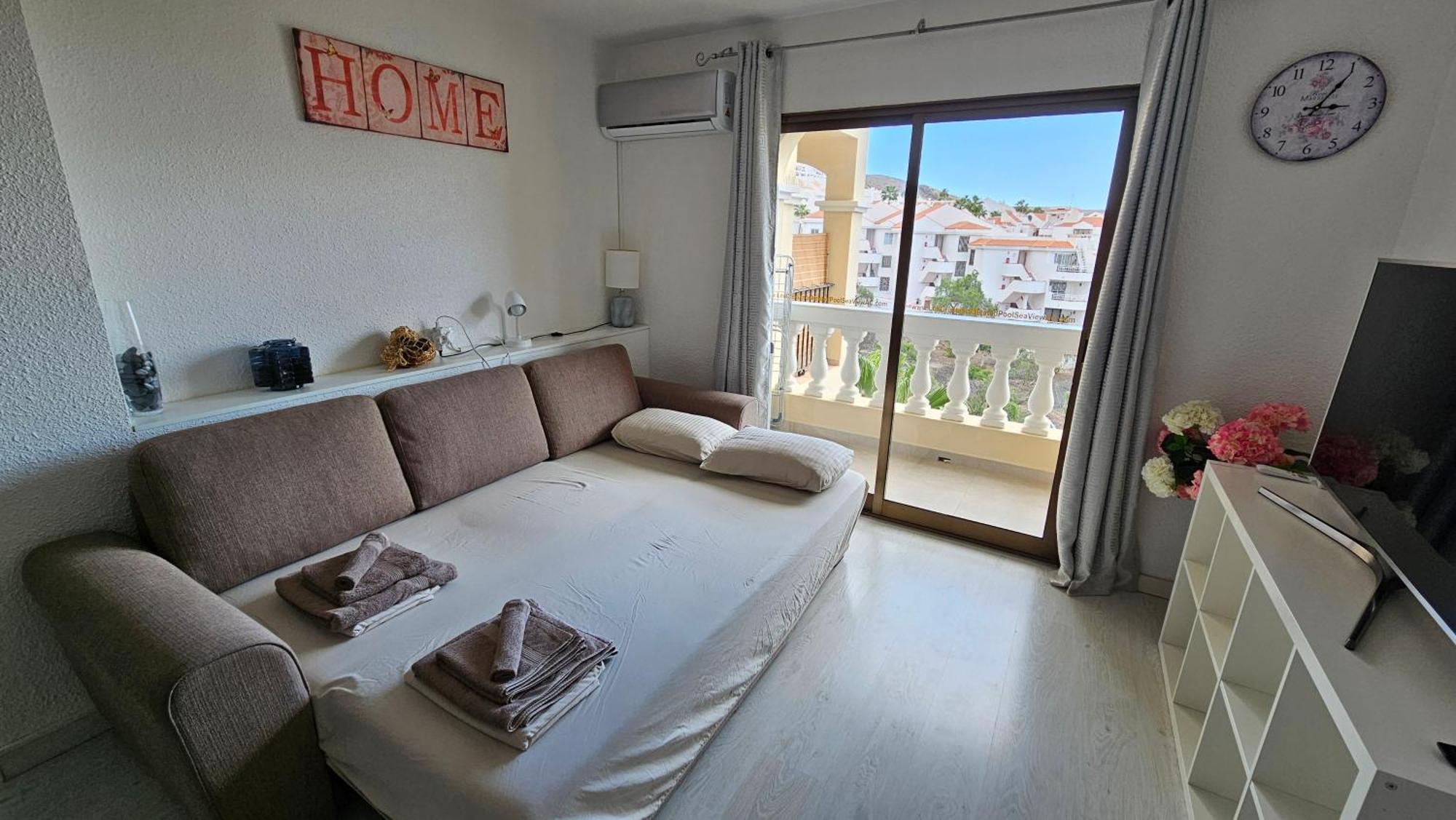 Los Cristianos Heated Pool Sea View Ac Apartment ภายนอก รูปภาพ