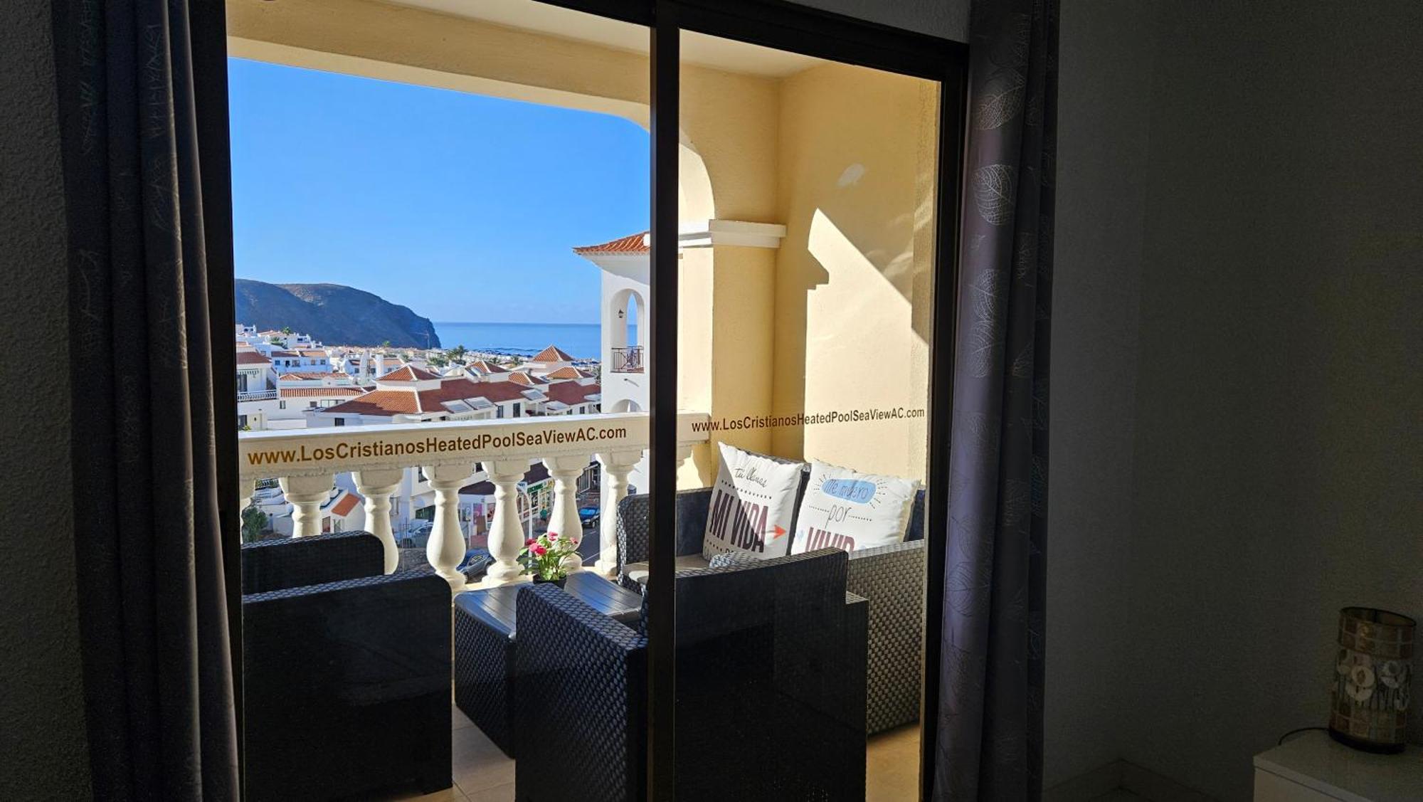 Los Cristianos Heated Pool Sea View Ac Apartment ภายนอก รูปภาพ