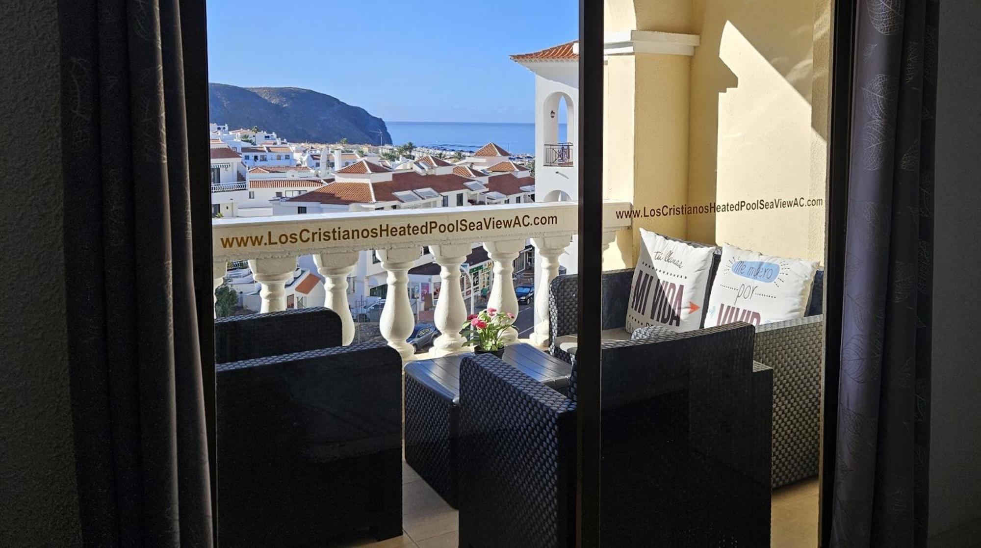 Los Cristianos Heated Pool Sea View Ac Apartment ภายนอก รูปภาพ